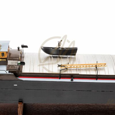 Maquette de Péniche Minos · Maquette de Péniche en Bois Déjà Montée · Mistral Maquettes