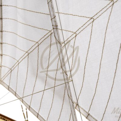 Voiles et gréement de la Maquette de collection Rainbow 70 cm Qualité Musée – Mistral Maquettes, yacht America’s Cup 1934