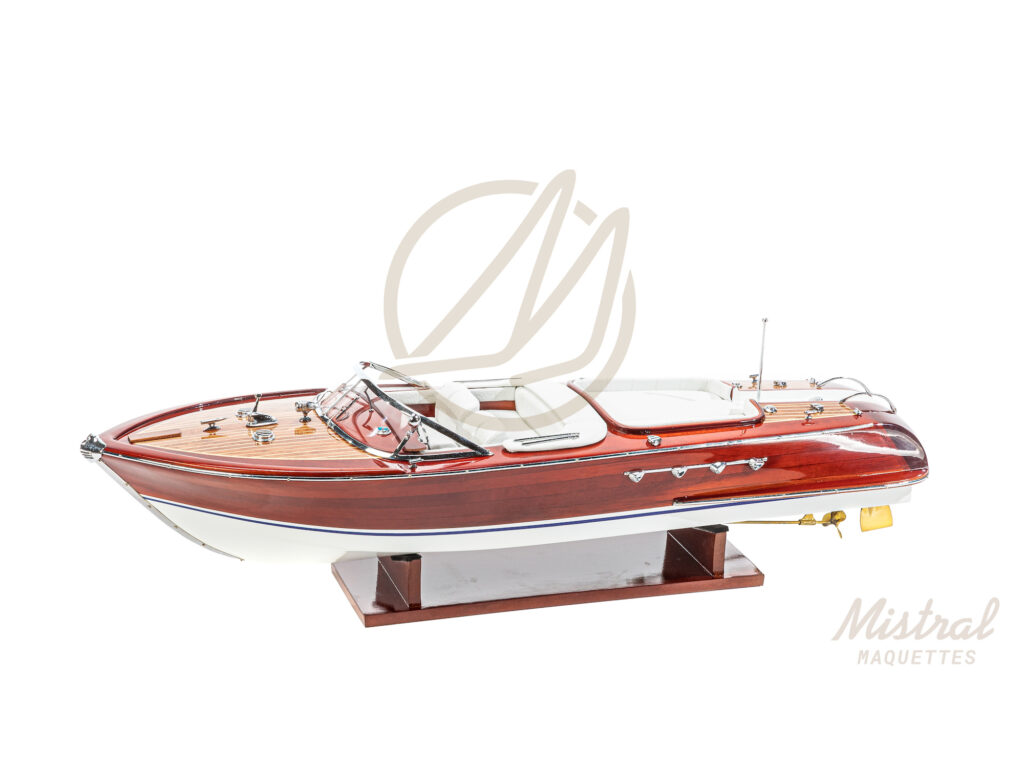 Grand et Superbe Canot en Bois Runabout Liuzzi Star à Piles