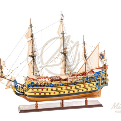 Maquette du Soleil Royal · Qualité Musée · Célèbre Galion en Référence à Louis XVI · Mistral Maquettes