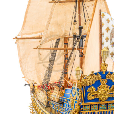 Maquette du Soleil Royal · Qualité Musée · Célèbre Galion en Référence à Louis XVI · Mistral Maquettes