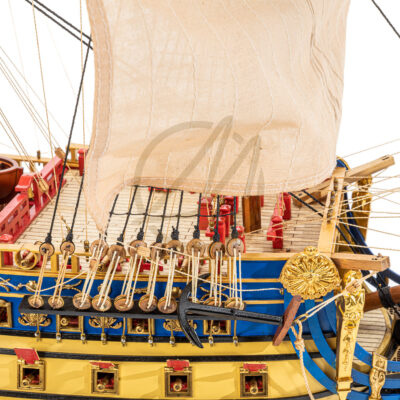 Maquette du Soleil Royal · Qualité Musée · Célèbre Galion en Référence à Louis XVI · Mistral Maquettes