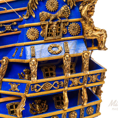 Maquette du Soleil Royal · Exemplaire Unique Décoratif - Maquette de Bateau en Bois déjà Montée.