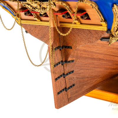 Maquette du Soleil Royal · Exemplaire Unique Décoratif - Maquette de Bateau en Bois déjà Montée.