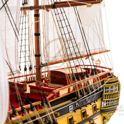 Maquette du Superbe · Frégate de 74 Canons · Maquette de Bateau en Bois Déjà Montée · Mistral Maquettes