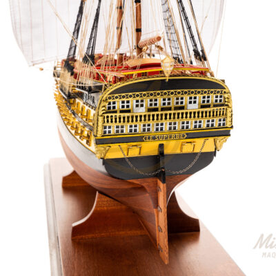 Maquette du Superbe · Frégate de 74 Canons · Maquette de Bateau en Bois Déjà Montée · Mistral Maquettes