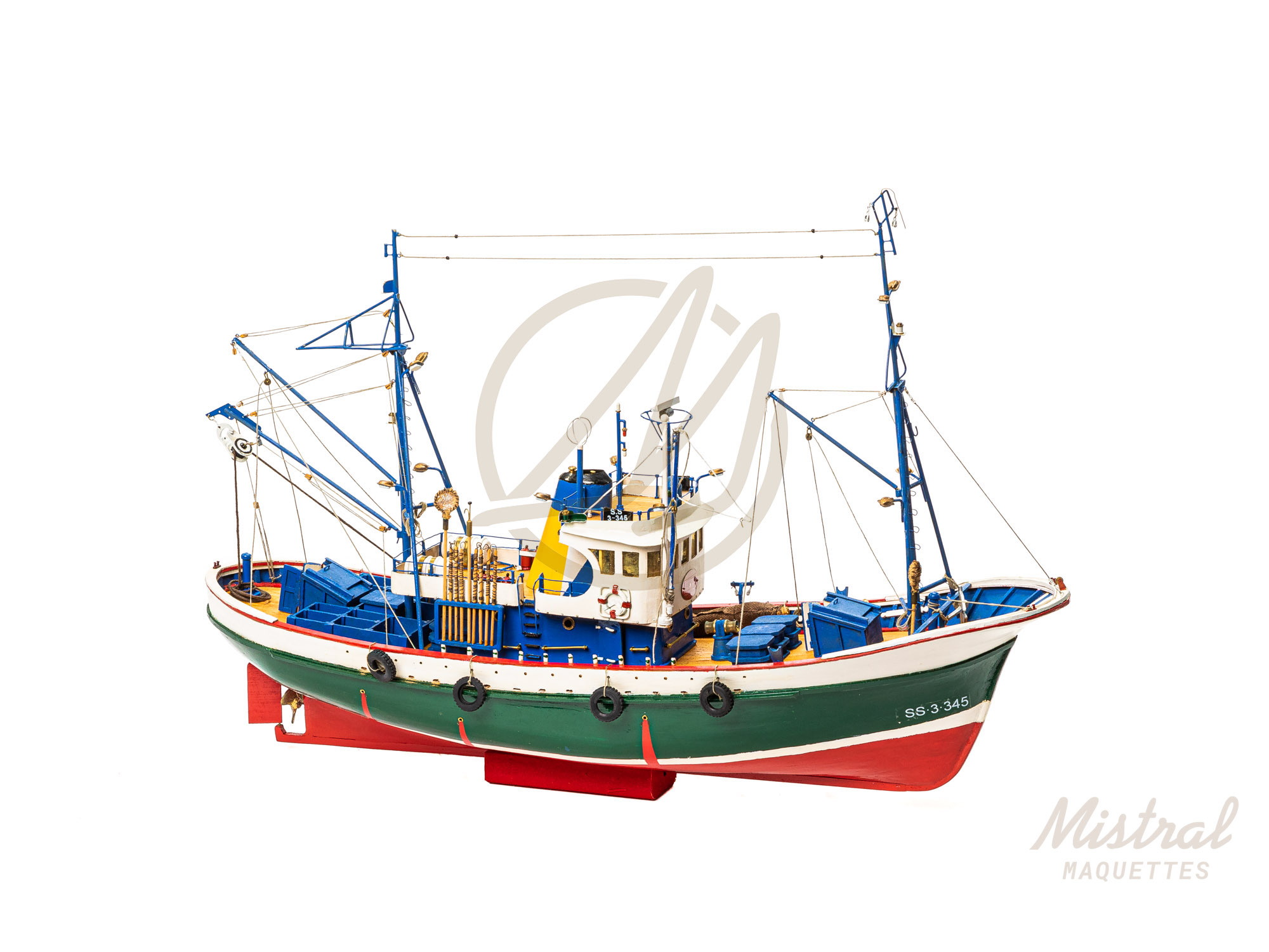 Maquette du Thonier Marina II · Bateau de Pêche du Golfe de Gascogne