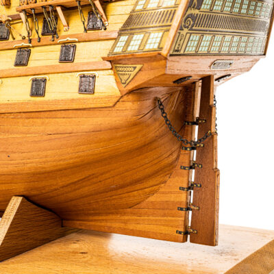 Maquette du Victory avec Coque en Cuivre F Exemplaire Unique décoratif · Mistral Maquettes